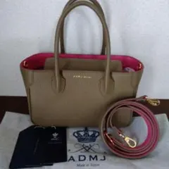 A.D.M.J. ショルダーバッグ2WAYミニトートトープストラップＤカンのサムネイル