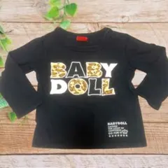 BABY DOLL 長袖カットソー 90 ブラック