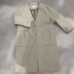 AZUL BY MOUSSY カーキ ロングコート S