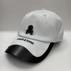 新品❤️MARK & LONA キャップ ホワイト ゴルフ - メルカリ
