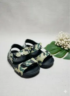 adidas♡迷彩柄 キッズサンダル ベルクロ 12cm ベビー