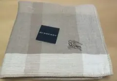 【新品未使用】バーバリー　ハンカチ　ロゴ　メンズ