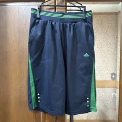 adidas ハーフパンツ　紺緑S