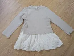 branshes 長袖カットソー 100cm レイヤード風