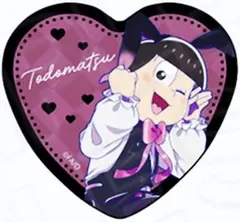 ★おそ松さん★ハート型ホログラム缶バッジ/バニーボーイver.★トド松★新品★