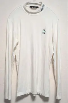 Munsingwear Mサイズ ホワイト長袖カットソー　メンズ　アクリル混合