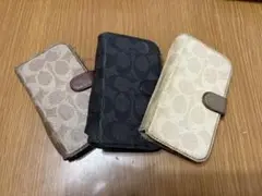 COACH 手帳型ケース iPhone12mini 3色セット