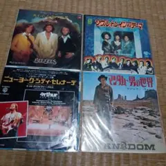 レコード4枚セット ビージーズ マンダム ソウルトレイン クリストファークロス