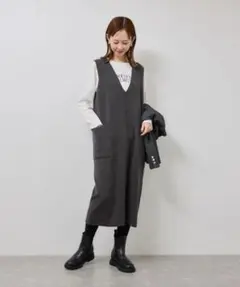 ロペピクニック ニットジャンパースカート