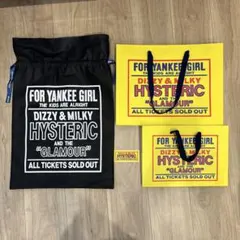 HYSTERIC GLAMOUR ショップ袋 巾着 3点セットのサムネイル