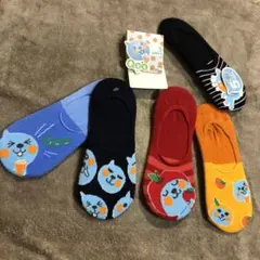 Qoo キャラクターソックス 5足セット 23-25cm
