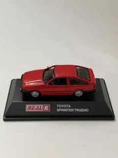 REAL-X スプリンタートレノ　AE86 ミニカー　赤のサムネイル