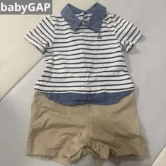 babyGAP 半袖ロンパース 重ね着風 男の子