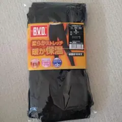 新品【B.V.D.】メンズタイツブラック　 10分丈