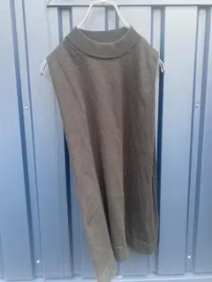 【GLOBAL WORK】ニットベスト　ブラック　Mサイズ