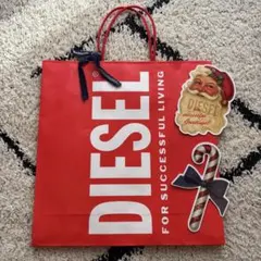 DIESEL ディーゼル　ショッパー　紙袋　クリスマスオーナメント付き