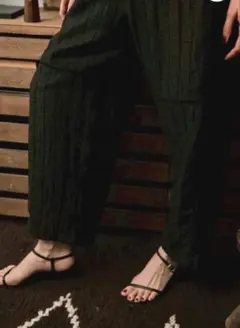 ✨美品✨ルメランジュ LE MELANGE 麻混 リネン オールインワン 黒 