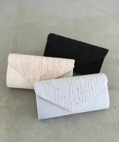 パーティーバッグ 2WAY クラッチバッグ ショルダーバッグ 結婚式 シルバー