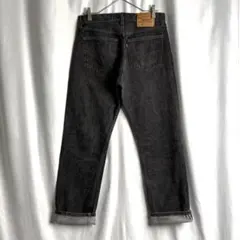 USA製 90s Levi's 501 先染め ブラック デニム パンツ W32
