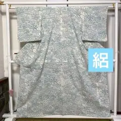きい様専用】正絹 単衣 小紋 ふくよかサイズ 上品 カジュアル - メルカリ