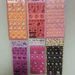 タイルシール　正規品　6種類　サンリオ　キティ　マイメロ　クロミ　ウサハナ