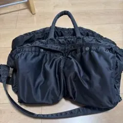 美品】PORTER ブラックLITEライト2WAYボストンバッグ 軽量斜め掛け