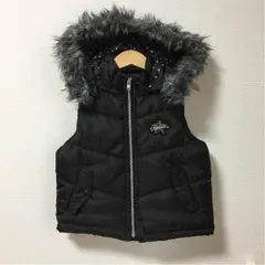 100サイズ ダウンベスト ファー付き