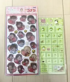 名探偵コナン うるちゅるポップシール & お茶犬タイルシール