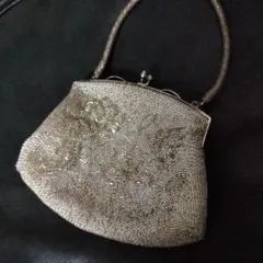 ビーズ刺繍 アンティークハンドバッグ