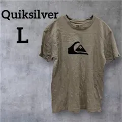 美品✨Quiksilver【L】クイックシルバー ベージュ 半袖Tシャツ男女兼用のサムネイル