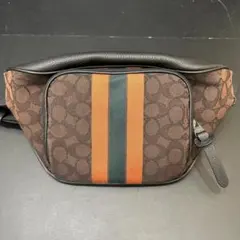 COACH コーチ メンズ ウエストポーチ ジャガード