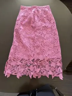 Rirandtureピンク レース タイトスカート サイズ1