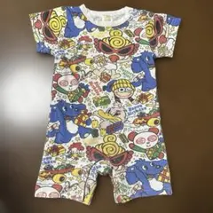 ヒスミニ 総柄 ロンパース　70
