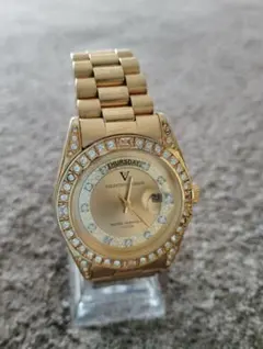 新品未使用 VALENTINO DOMANI MILANO ゴールドメンズレディースペア時計 85%OFF 新品 金来符時計 VALENTINO DOMANI MILANOバレンチノ ドマーニ