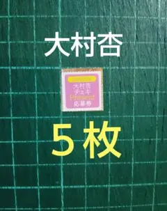 ５枚　応募券　大村杏　サイン入りチェキ　抽プレ　ヤングチャンピオン２０号
