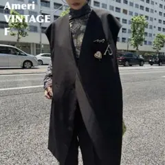 新品 Ameri WAVE COLLAR ANGULAR VEST ロングベスト - メルカリ