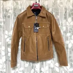 ★送料無料★ROBERT CAVANI メンズレザージャケット46 Mサイズ相当