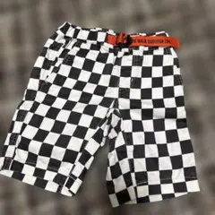 ブリーズ　BREEZE ハーフパンツ　チェッカー　格子柄　ポッケ　100cm