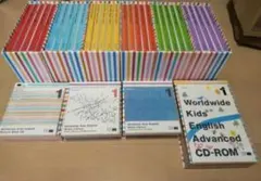 【美品】WWK 英語教材 ワールドワイドキッズ　CD　DVD　セット　知育　教育