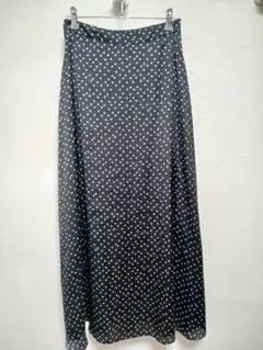 GLOBAL WORK♪シャイニーフレアスカート・ブラック・Ｌ