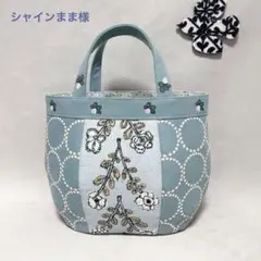 ハンドメイド　ミナペルホネン　ぽってりトート⑅︎◡̈︎* オーバル底 ハンドメイド ミナペルホネン ぽってりトート⑅︎◡̈︎* オーバル底