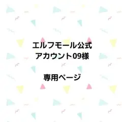 エルフ・モール公式アカウント09様専用ページ