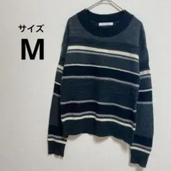 ニットグレークルーネック