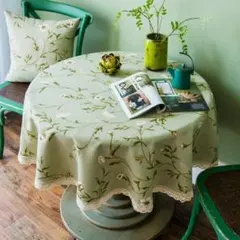 テーブルクロス レース付き 花柄 北欧風 おしゃれ ?高級感