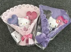 サンリオ ハローキティ ブーケぬいぐるみ ピンク パープル 2種セット