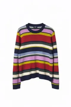 GAP マルチカラー ストライプ ニット M