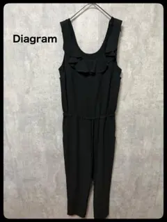 # Diagramブラック フリル オールインワン サロペットのサムネイル