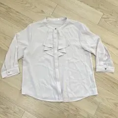 GLACIER グラシア 五分袖ブラウス グレー M