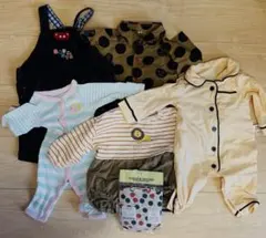 ベビー服セット 6点 オーバーオール・ロンパースなど