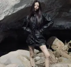 ジャケット・アウター melt the lady leather like jacket Bubbles - meltthelady cropped leather like jacketの通販 by miu